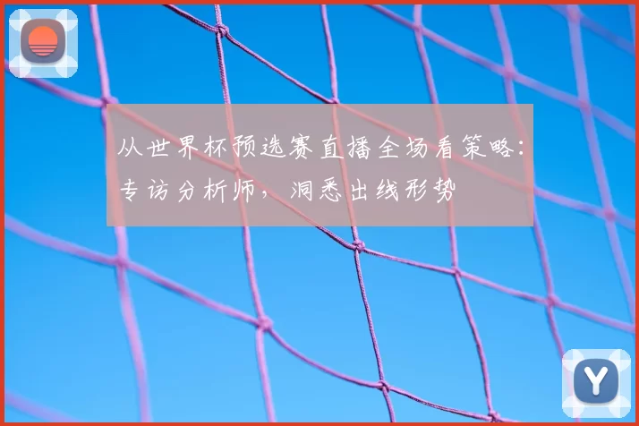 从世界杯预选赛直播全场看策略：专访分析师，洞悉出线形势